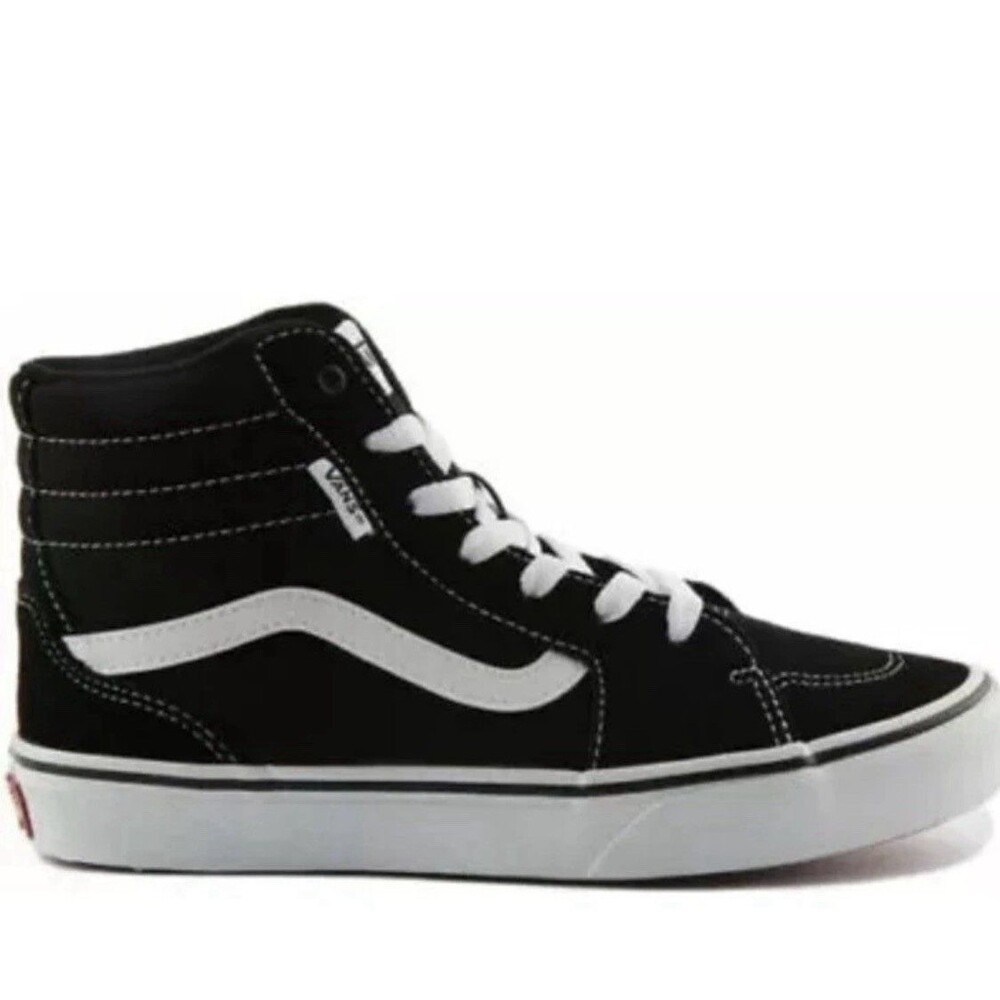 VANS Filmore Hi Teens High Top Suede Shoes Black White Size US 6 - Picture 7 of 11